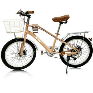 Alta qualità retrò Coco Donna bicicletta stile classico per adulti e giovani bici con freni a disco in acciaio forcella in plastica cestino - Product Image 1