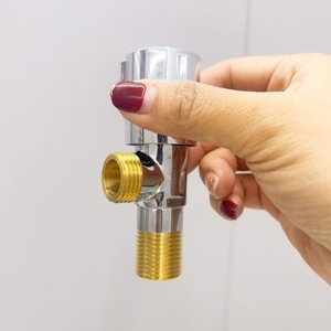 Robinet d'angle en cuivre 1/2 pouce en bronze moulé pour chauffe-eau, usage salle de bain - Product Image 2