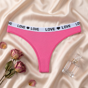 Tangas de algodón para mujer al por mayor, bragas sexys de talle medio, ropa interior deportiva transpirable a la moda para mujer - Product Image 3