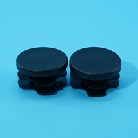 Bouchons de tube en plastique gris, inserts de tube en acier inoxydable, embouts de pieds de table, chaise, tabouret, bouchons d'étanchéité aveugles, modèle moulé 1yP
