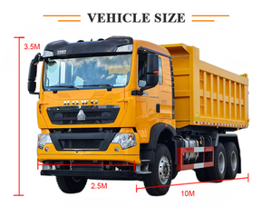 รถดัมพ์มือสอง 8x4 ยี่ห้อซิโนทรัค รุ่นโฮโว่ TX แบบเทท้าย - Product Image 6