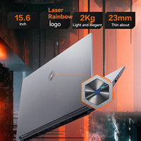 Ordinateur portable de jeu MECHREVO, AMD Ryzen7 12 cœurs, 120 Hz, 15,6 pouces, SSD, clavier rétroéclairé RVB, écran anglais, ventilateur de refroidissement haute performance