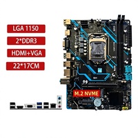 Nueva Placa Base para Computadora B8H-V2.9 M-ATX de Escritorio, 4.ª Generación I7/I5/I3 Intel LGA 1150, Canal Dual DDR3 con M.2 HD-MI para PC