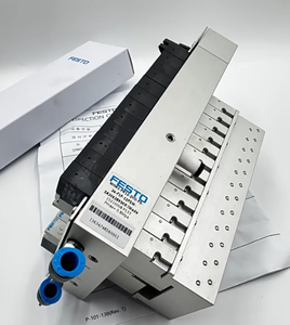 Terminal Festo VTUG-14-SR8-B1T-Q10R-DTL-Q8S-9A+TV Original, 14 mm de Ancho, Banco de Solenoides de Acción Simple de 8 Estaciones, 24 V - Product Image 2