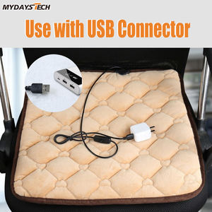 Mydays Tech kış sıcak yumuşak rahat 5V USB güç desteği isıtmalı araba koltuk minderi erkekler kadınlar için sürüş - Product Image 4