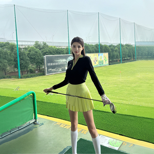 Chemise de golf et de <span class=keywords><strong>tennis</strong></span> pour femmes avec design plissé irrégulier, imprimée, respirante, en spandex/coton, vêtements de sport d'extérieur - Product Image 3