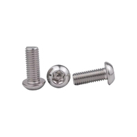 Vis à tête fraisée Torx en acier inoxydable 304 avec bouton PIN UNC UNF 4 # -40 6 # -32 10 # -24 1/4-20 Anti-vol, inviolable