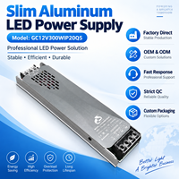 Alimentation LED en aluminium ultra-mince 12V 25A 300W, driver LED à tension constante AC176-264V CE ROHS pour bande LED et signalétique