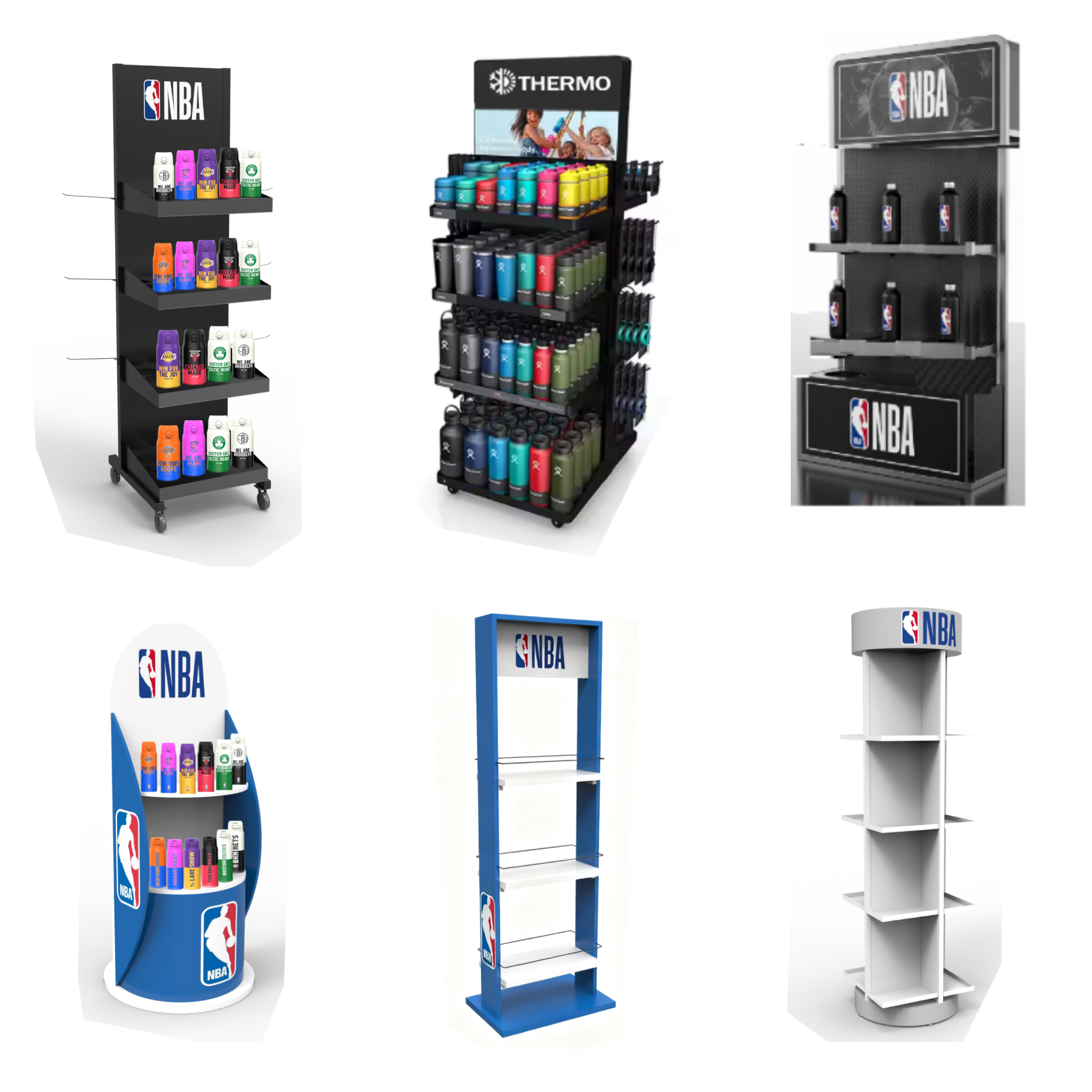Apache Customized Thermos Display Stand for Bottle Retail Shop Shelves for Supermarket for Sports Outdoors Product Store — view 5