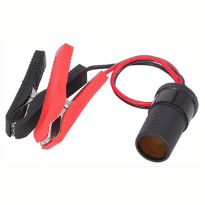 <strong>12V</strong> Battery Alligator Clamp Car <strong>Cigarette</strong> <strong>Lighter</strong> <strong>Socket</strong> Female Adapter <strong>Cigarette</strong> Splitter Extension Cord - Product Image 1