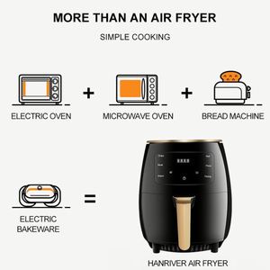 6L Electric Digital <b>Air</b> <b>Fryer</b> Oven Plastic Multifunctional Preset <b>Rotisserie</b> Dehydrator Oil-Less Cooker and Toaster in One - Product Image 5