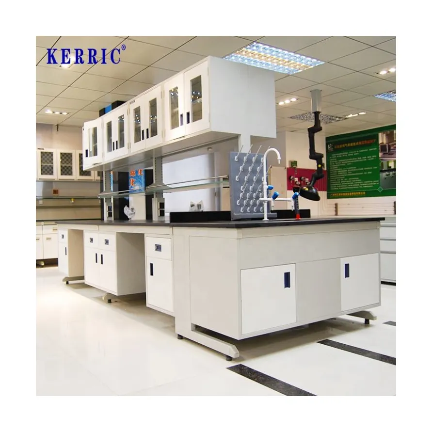 Custom Design Full Steel School Biotechnology Laboratory Furniture With Sink