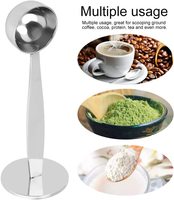 Cuillères doseuses en acier inoxydable à long manche 15 ml Cuillère en acier inoxydable de qualité supérieure Cuillère à soupe et cuillère à café Ensemble de cuillères