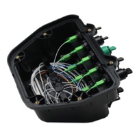 Boîtier de distribution de fibre optique étanche IP67 à 10 ports en PC+ABS, boîtier terminal FTTH avec prise en charge POE/GSM/GPRS, résistance aux UV