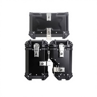 Support de rangement latéral/central pour moto en alliage d'aluminium, modèle DS525X, à trois compartiments, avec capacité de 38/45L, compatible avec 24 modèles