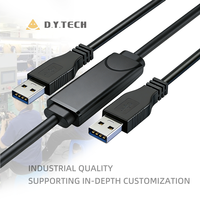 Cable de Transferencia de Datos Tipo-C Personalizado, Cable de Extensión para PC con Doble Blindaje Trenzado, para Compartir Teclado/Ratón, Conductor de Cobre Puro
