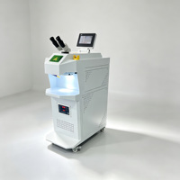 Machine de soudage au laser YAG 200W pour la soudure de bijoux en or et en argent, bagues, bracelets, prothèses dentaires
