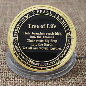 Genesis altın kaplama hatıra parası madalya hayat ağacı - Product Image 3