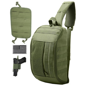 Bolso Táctico de Pecho para Portación Oculta, Impermeable, EDC, para Hombres, Diseño Cruzado con Cremallera Segura - Product Image 2