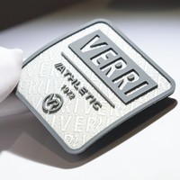 Écussons de logo de marque imprimés en 3D personnalisés en gros insignes de transfert par presse à chaud étiquettes avec tissu Tatami en toile sergée