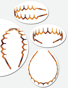 FF2543 vente en gros dent cheveux <span class=keywords><strong>peigne</strong></span> bandeaux unisexe noir en plastique bandeaux antidérapant dents <span class=keywords><strong>peigne</strong></span> bandeaux pour femmes hommes filles - Product Image 6