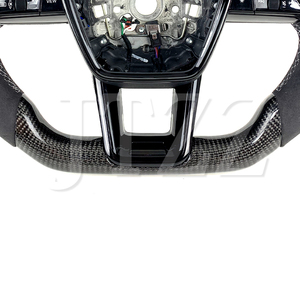 2017-2025 S8 S6 A6L รถออดี้ A6 <span class=keywords><strong>S8L</strong></span> สไตล์สปอร์ตปรับแต่งภายในของพวงมาลัยรถยนต์คาร์บอนไฟเบอร์ - Product Image 5