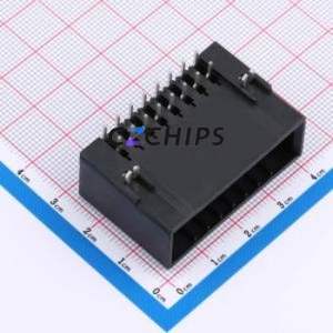 HC-3810-<b>2</b>*8AW-05 Wire-to-Board <b>Pin</b> Header Bent Lead Through Hole,P=3.81mm <b>Connector</b> 2x8P 3.81mm Right Angle Insert 16P - Product Image 1