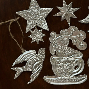 Kit de Arte de Estilo Folclórico Mexicano DIY, Kit de Metal Grabado Hecho a Mano, Adornos Rústicos de Estaño Plateado para Decorar - Product Image 2