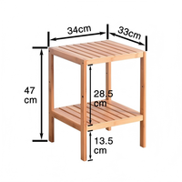 Étagère à fleurs multi-niveaux en bambou, non pliable, pour salon, intérieur/extérieur