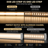 Bande LED 24V Flexible 320LEDs/m Ra90 2700K-6500K Blanc Chaud Néon pour Rétroéclairage TV