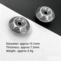 Perles de transfert rétro DIY, perles de séparation à six caractères avec inscription 'True Words', accessoires de mode