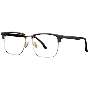 New Arrival 1 Pieces Custom Logo Classic Design Unisex Metal TR Optical Frame Eyeglasses