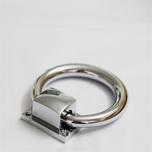 Tirador de Anillo Moderno Minimalista de Aleación de Zinc, Color Cromo, para Muebles y Gabinetes, Duradero A2199 - Product Image 2