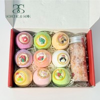 Bombes de bain OEM en gros personnalisées, emballage de luxe, monde sous-marin, parfum d'algues, jouet de bain moussant bio pour enfants