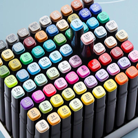 Ensemble de stylos surligneurs à double pointe pour artistes, école, bricolage, permanents, 120 couleurs, marqueurs d'art
