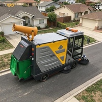 Balayeuse électrique SW-BR 230/240 R 4W avec cabine fermée pour le nettoyage de la poussière des rues municipales