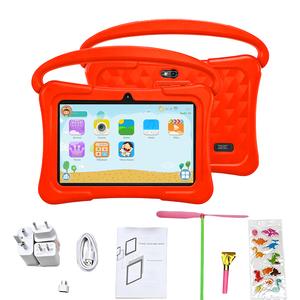 Lower Price <b>7</b> Inch Kids Android 15 6+128GB Educational School Learning <b>Tablet</b> Wi-Fi OEM Anti-Drop Protective Case For Kids Gift - Product Image 3