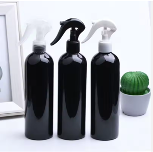 Botellas de Spray de Plástico PET Vacías de 400 ml, Forma Cilíndrica, Bomba de Gatillo, Negro, Blanco, Marrón, Azul, Verde, Uso Doméstico - Product Image 5