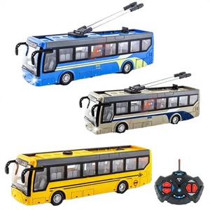 <span class=keywords><strong>Bus</strong></span> scolaire télécommandé à 5 canaux à l'échelle 1:32 avec lumières LED réalistes, <span class=keywords><strong>bus</strong></span> <span class=keywords><strong>de</strong></span> transport urbain RC rechargeable pour enfants et garçons - Product Image 1