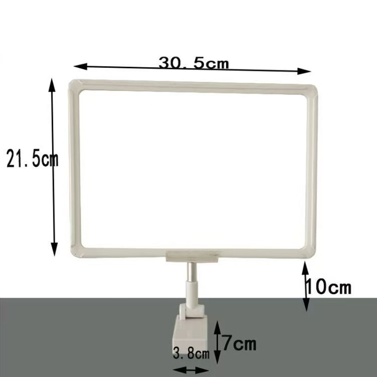 Cadre A4 blanc avec clip
