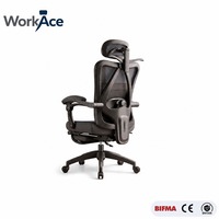 Chaise de bureau ergonomique avec appui-tête six directions, vérin à gaz certifié SGS, pivotante, inclinable, vente en gros, approvisionnement en vrac direct usine