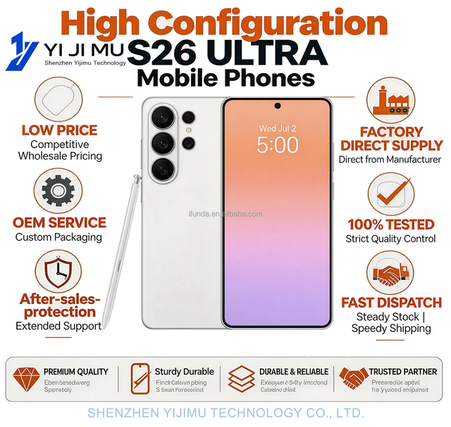 22G+2TB 2026 Latest S26 Ultra Original 5G Gaming Smartphone 108MP Camera Dual SIM Unlocked Global Version Cell Phone  Decacore