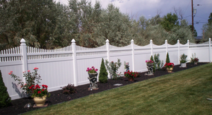 รั้วไวนิลสีขาว8X8รั้ว8Ft X 6ฟุตแผงรั้วพีวีซี - Product Image 6