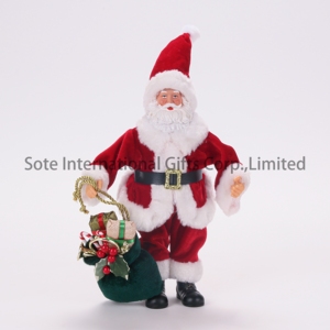 SOTE 28CM nueva colección de estatuillas de resina de Papá Noel de Navidad multiestilo FIESTA DE Papá Noel exhibición muñeca de Navidad decoración del hogar - Product Image 4