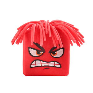 Fabricant OEM en gros de jouets anti-stress personnalisés, cubes moelleux et mignons avec cheveux, remplis d'air, pour enfants et adultes. - Product Image 2