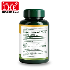 CoQ10 200mg Complément Alimentaire pour la Santé Cardiaque 160 Gélules Molles Soutient la Tension Artérielle la Production d'Énergie Cellulaire Antioxydant Coenzyme Q10 - Product Image 2