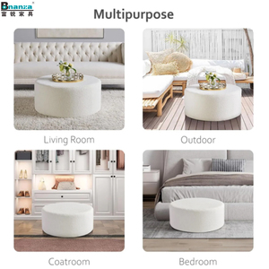 Pouf rond en tissu, repose-<span class=keywords><strong>pieds</strong></span>, <span class=keywords><strong>tabouret</strong></span> pour la maison, l'école, l'hôtel, meubles - Product Image 5