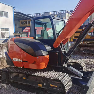 Excavadora de cadenas usada KUBOTA KX183-3 KX183 183 de 8 toneladas, Japón, gran fuerza de excavación, mini excavadora confiable, motor Kubota con certificación CE - Product Image 1
