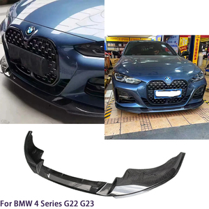 Pour Série 4 G22 Coupé G23, lèvre avant en fibre de carbone style 3D, 2020-2025 - Product Image 2