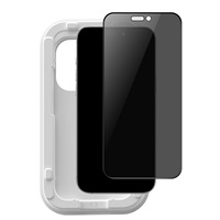 Protections d'écran en verre pour téléphone mobile anti-traces de doigts 2.5D de haute qualité avec plateau d'installation pour 14 Pro Max 16plus 18 Pro Max